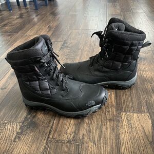 The North Face ThermoBall Mens Snow Boots Black Size 9.5 Water Resistant winter